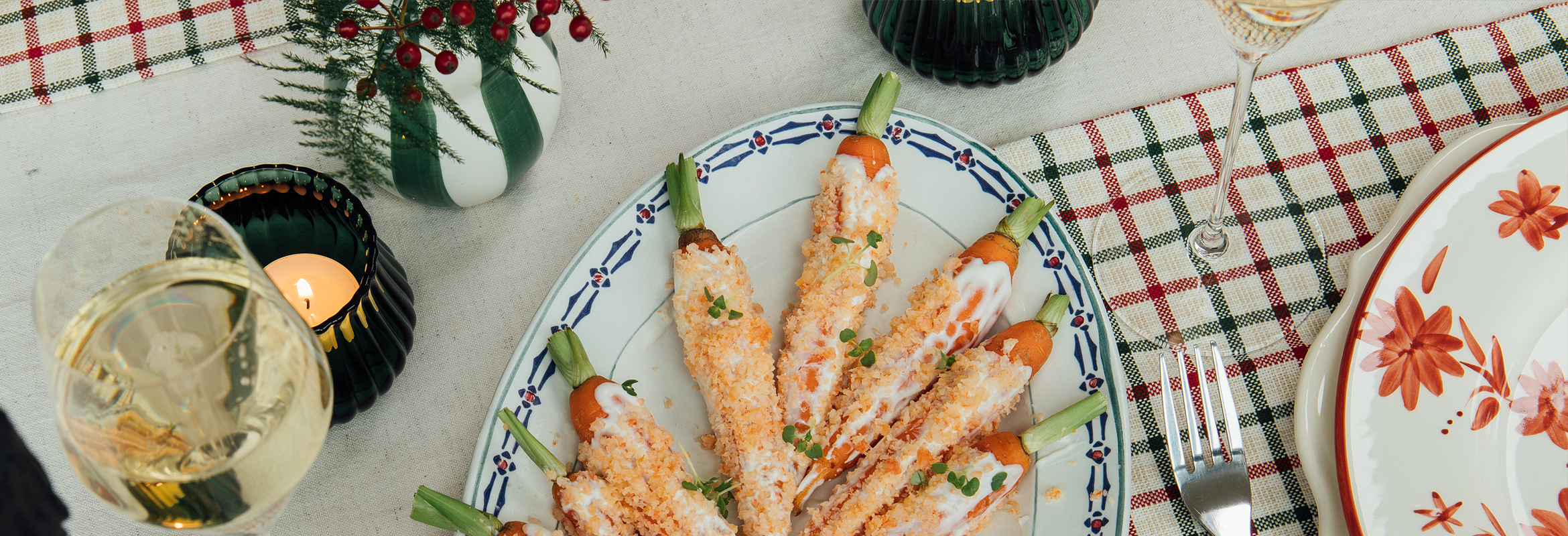 Amuse: Bospeen, yoghurt en garnalenkruim