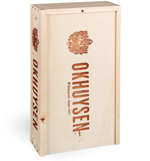 2-flessenkist (schuifdeksel) - blanco deksel